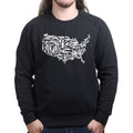 US Guns Map Mens Sweatshirt