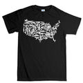 US Guns Map Mens T-shirt