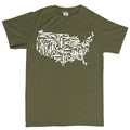 US Guns Map Mens T-shirt