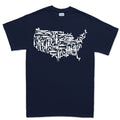 US Guns Map Mens T-shirt