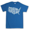 US Guns Map Mens T-shirt
