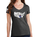 USA Strong Ladies V-Neck T-shirt