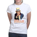 Uncle Sam Second Amendment Ladies T-shirt