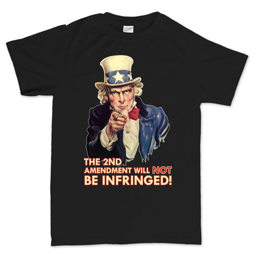 Uncle Sam Second Amendment Mens T-shirt