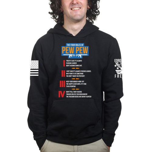 The Four Rules of Pew Pew Hoodie