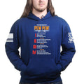The Four Rules of Pew Pew Hoodie