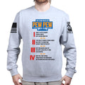 The Four Rules of Pew Pew Sweatshirt