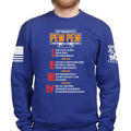 The Four Rules of Pew Pew Sweatshirt