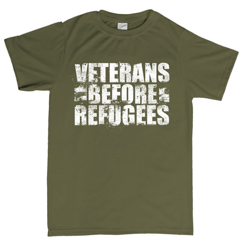 Veterans Before Refugees Men's T-shirt