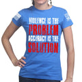 Violence Is The Problem Ladies T-shirt