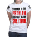 Violence Is The Problem Ladies T-shirt