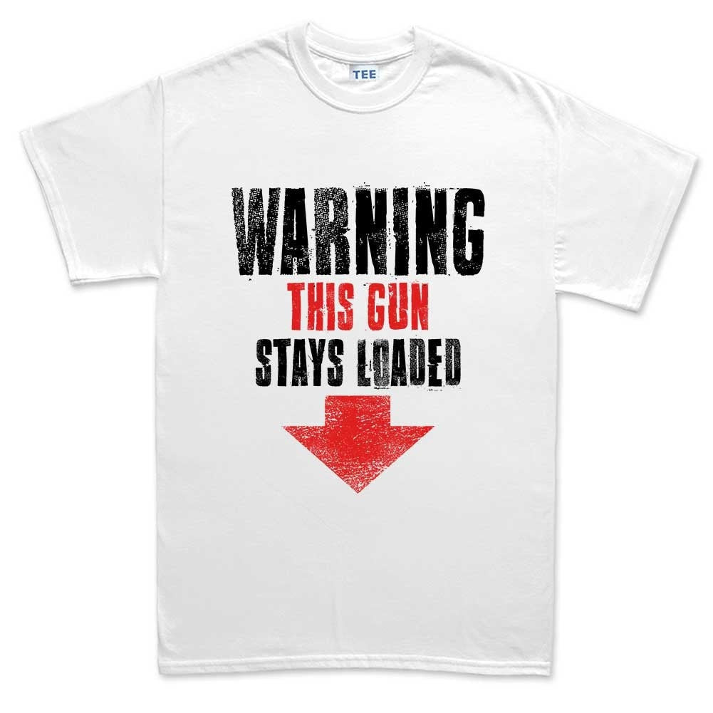Men's Warning Loaded Gun T-shirt