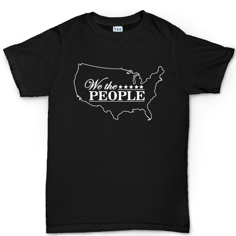 We the People Map Mens T-shirt
