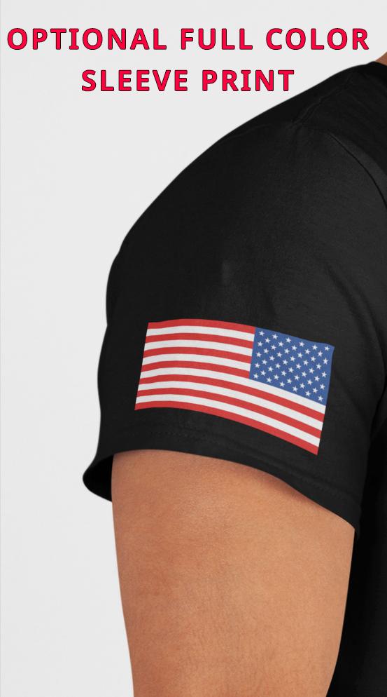 Colored American Flag on Sleeve